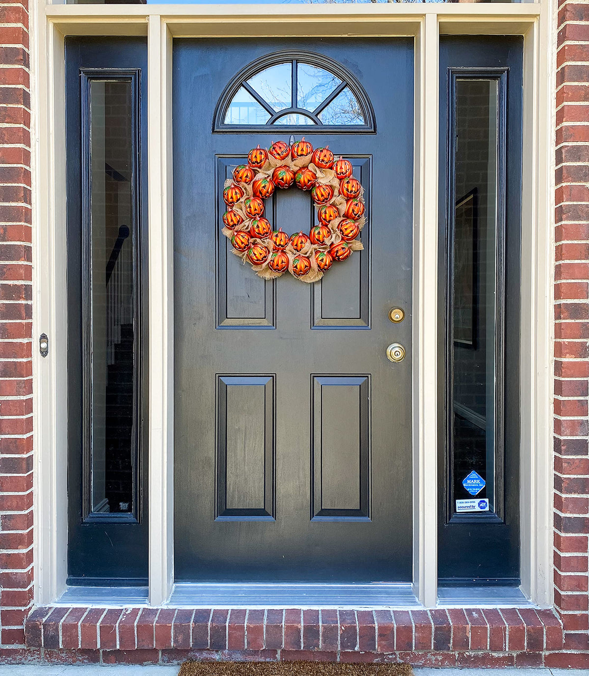 Tree Buddees Jack-O-Lantern Pumpkin Halloween Wreath Decoration