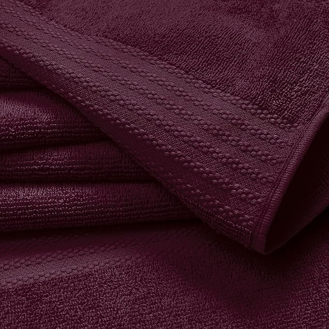 GLAMBURG Premium Cotton Oversized 2 Pack Bath Sheet 35x70-100% Pure Cotton