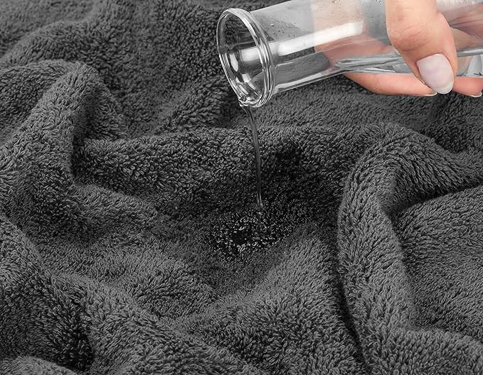 American Soft Linen Luxury 4 Piece Bath Towel Set, 600 GSM 100% Cotton Turkish