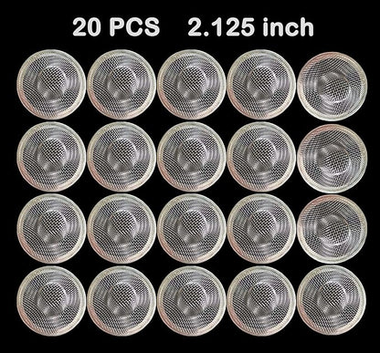 20Pcs Small Drain Mesh Basket, 2.125'' Bathroom Sink Drain Strainer Screen Mesh