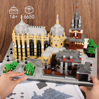KLMEi World Famous Architecture Micro Building Blocks Set 6650PCS - Germany Aachen Cathedral DIY Collectible Model for Lovers, Adults or Teens Ages of 14+, in Living Room or Office Decorative Items