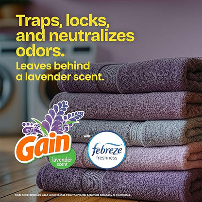 Glad ForceFlex Tall Kitchen Trash Bags, 13 Gal, Gain Lavender