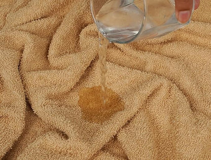 Basic Medium Bath Towels 24x48 Inches – Pack of 6 – Beige Color – Soft and