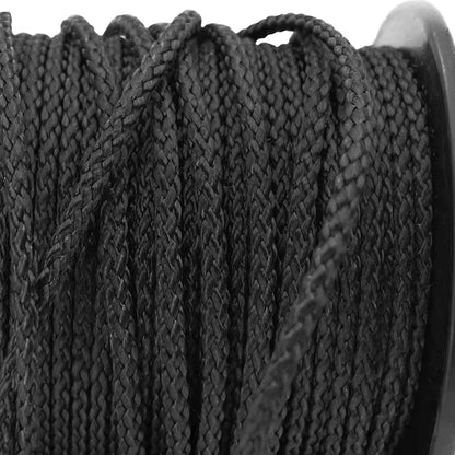 emma kites 100% Black Kevlar Braided Cord 200Ft 200Lb High Strength, Abrasion Flame Resistant, Tough Survival Tactical Cord Model Rocket Paracord Snare Line Fishing Assist Cord