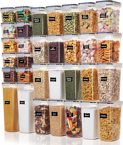 Vtopmart 32pcs Airtight Food Storage Containers Set, BPA Free Plastic Kitchen