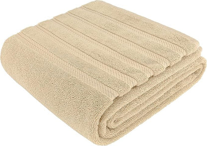 American Soft Linen 35x70 Jumbo Large Bath Towel, 600 GSM 100% Cotton Turkish