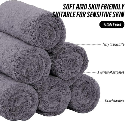 MOONQUEEN 6 Pack Premium Hand Towels