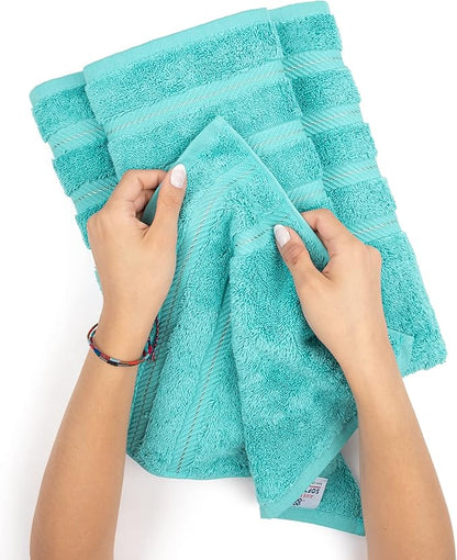 American Soft Linen Luxury 6 Piece Towel Set, 2 Bath Towels 2 Hand Towel 2
