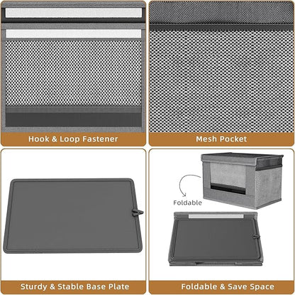 Trash Bag Holder Dispenser 2 Pack, Oxford Cloth Garbage Bag Storage Organizer