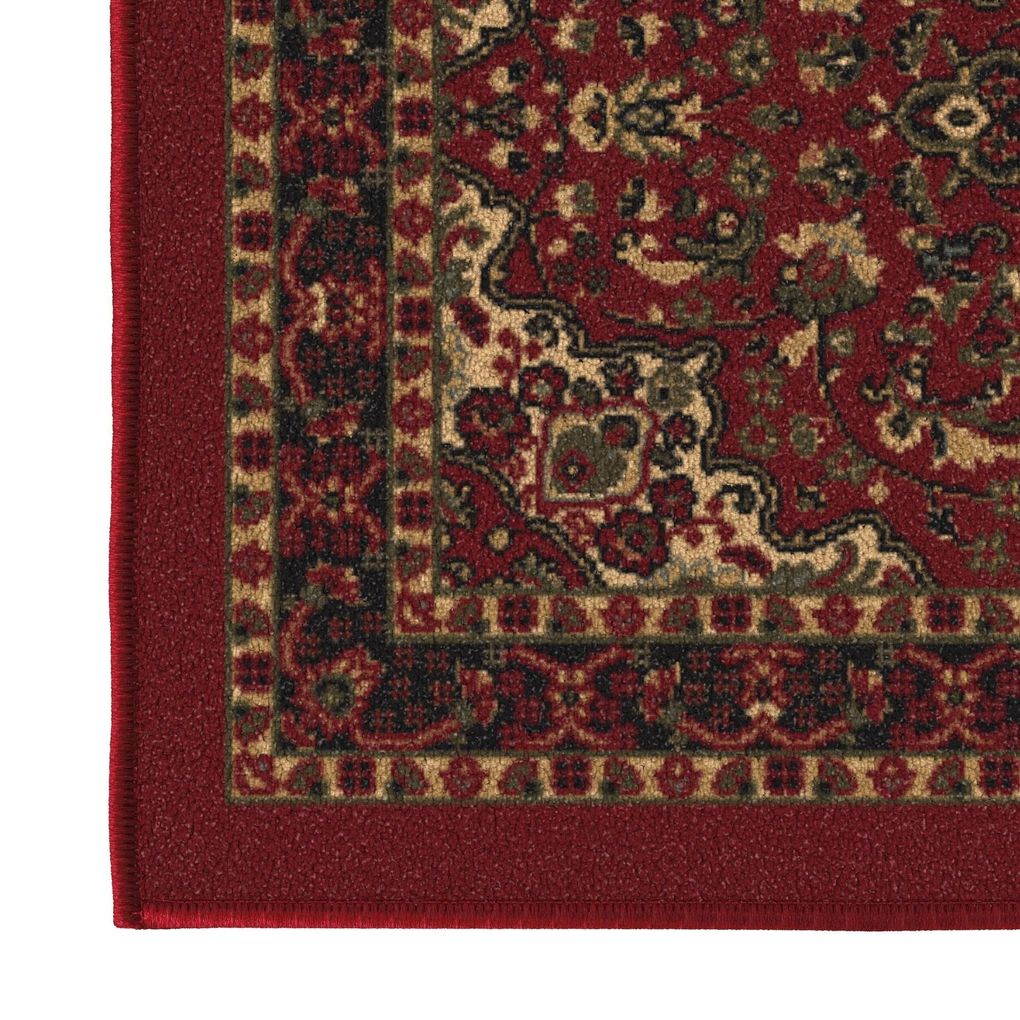 Ottomanson Hallway Runner Rug 20" x 53" Non Slip Oriental Area Rugs Easy to Clean Laundry Rug Runner Durable & Pet Friendly Floor Carpet Runners for Hallways Entryway Living Room Kitchen, Red