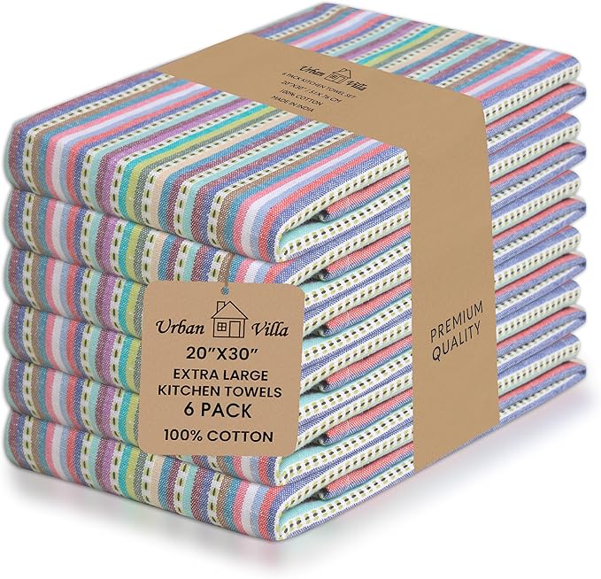 Urban Villa Kitchen Towels 100% Cotton Dish Towels