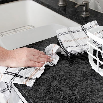 T-Fal Premium Waffle Dish Cloths, Super Soft Long Lasting 100% Cotton Flat