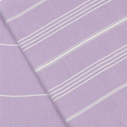 Bersuse Towels Anatolia XL Beach Blanket Throw Blanket Turkish Towel 100% Cotton Extra-Large Quick-Dry Lightweight Premium Peshtemal Towel - 61x82 Inches, Lilac (Set of 3)