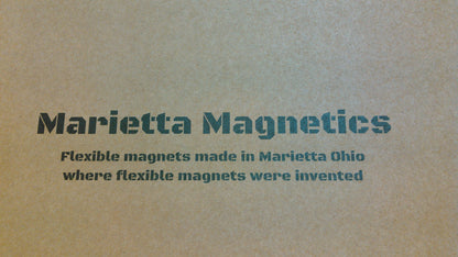 Marietta Magnetics - 25 Magnetic Sheets of 8" x 10" Adhesive (30 mil) extra thick and strong for crafts, die storage, signage
