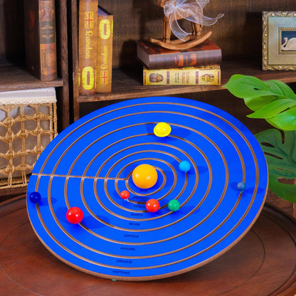 Premium Montessori Solar System Puzzle – Wooden Planet Puzzle Board, 21.2in (54cm) Educational Astronomy Puzzle, Space Learning Materials for Kids, Homeschool Classroom Ages 3-6