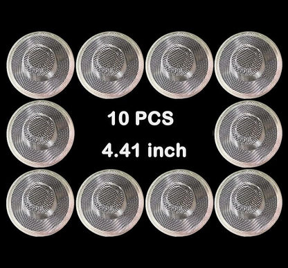 10Pcs Metal Mesh Kitchen Sink Strainer, 4.41" Stainless Steel Slop Basket