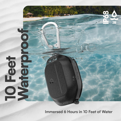 Keybudz for Waterproof AirPods 4 Case with Lock - IP68 Waterproof and Dust Proof, Shockproof Protector, Heavy Duty Rugged Protection, Drop Proof Hard Cover for AirPods 4th Gen (Carbon Black)