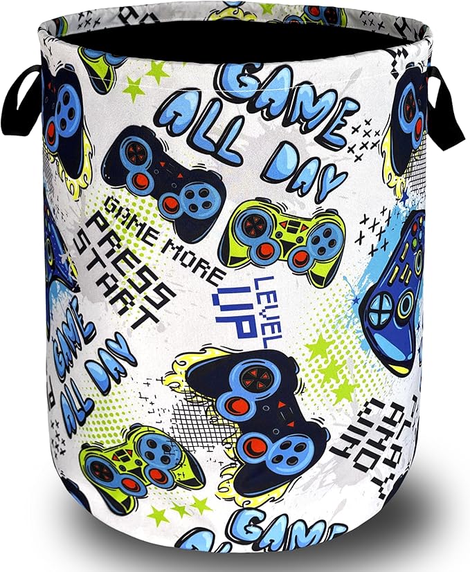 Funny Cool Game Machine Laundry Basket Games Foldable Colorful Laundry Hamper