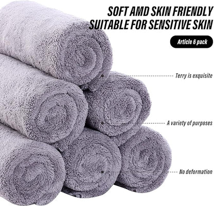 MOONQUEEN 6 Pack Premium Hand Towels