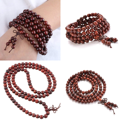 CarpenterC 200pcs 8mm Gorgeous Natural Round Polished Rosewood Loose Beads for Jewelry Making DIY Handmade Crafts