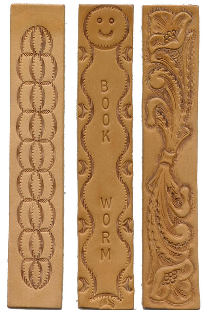 Realeather C0138-08 Bookmarks for Leathercrafting, 7" x 1.25", Natural, 8-Pack