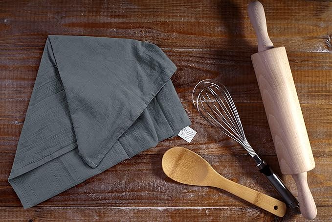 Utopia Kitchen Light Grey Flour Sack Towels 100% Cotton Tea Towels