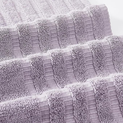 Modern Threads Oxford 6-Piece 100% Cotton Towel Set – Yarn Dyed Jacquard &
