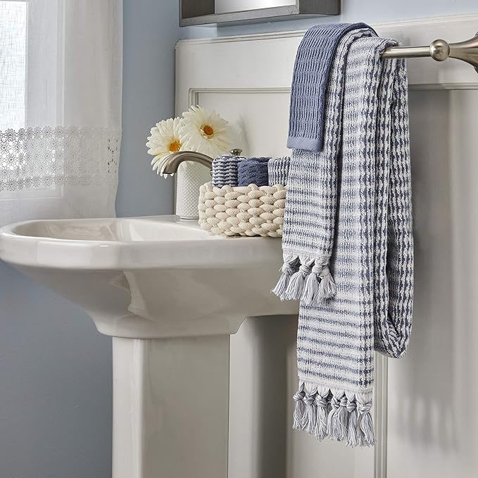 SKL Home Longborough 100% Turkish Cotton Premium 2-Piece Hand Towel Set
