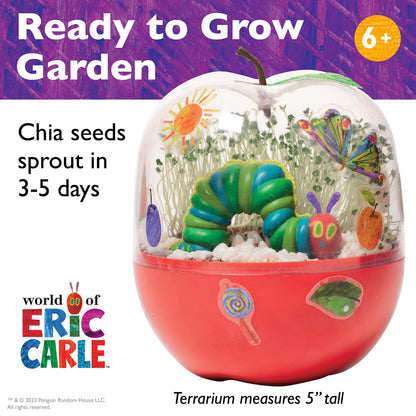 Creativity for Kids The Very Hungry Caterpillar: Ready to Grow Garden - Spring Crafts | Science Terrarium Kit Inspired from The World of Eric Carle Books, Education Gifts for Kids (Ages 6+)