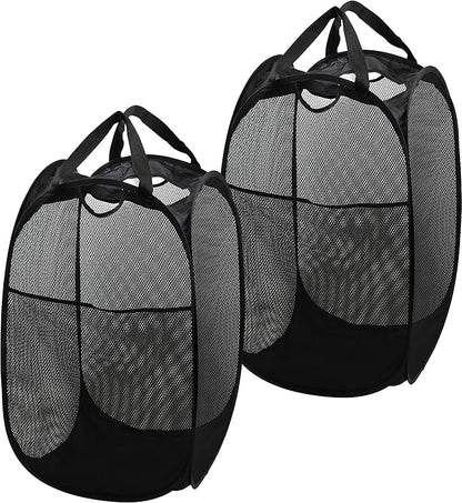 Simple Houseware Mesh Pop-Up Laundry Hamper Basket
