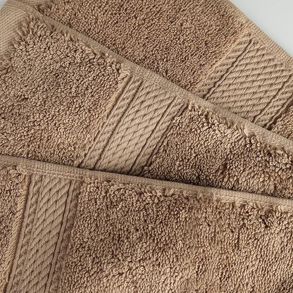 Superior Egyptian Cotton 8-Piece Solid Towel Set, Washcloths 13” x 13”