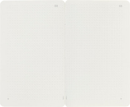 Moleskine Paper Tablet Hard Cover Smart Notebook, Dotted, Large (5" x 8.25") Black - Compatible w/ Moleskine Pen+ Ellipse (Sold Separately) & App, Digitize & Organize Notes, 176 Pages