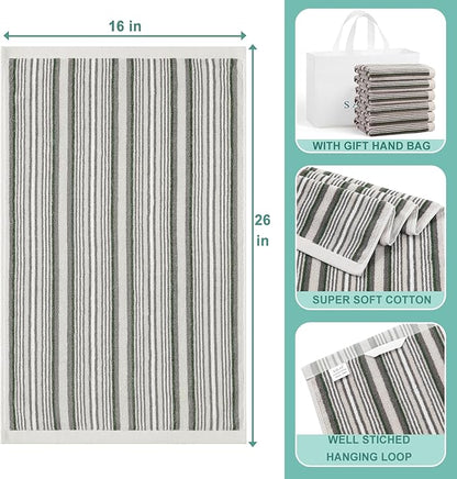 SALAS Kitchen Dish Towels for Drying Dishes, Large Cotton Kitchen Towels
