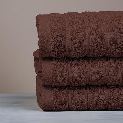 Tens Towels Pack of 6 Hand Towels, 100% Cotton, Lighter Weight, Quick to Dry