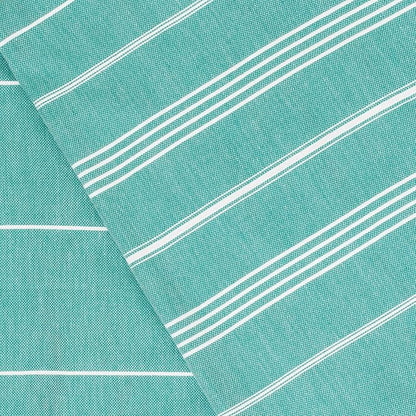 Bersuse Towels Anatolia XL Beach Blanket Throw Blanket Turkish Towel 100% Cotton Extra-Large Quick-Dry Lightweight Premium Peshtemal Towel - 61x82 Inches, Teal