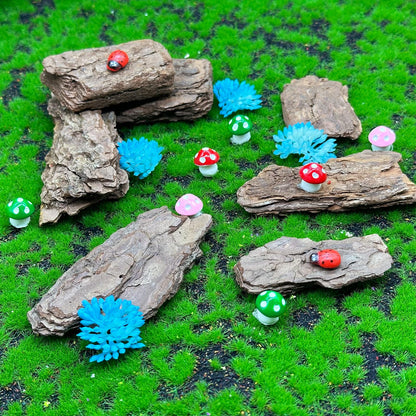 Cayway Diorama Supplies Kit, Model Scenery Tree Bark Miniature Bark Diorama Materials Miniature Terrain, Mountain Rock Material Model for Train Landscape Railway