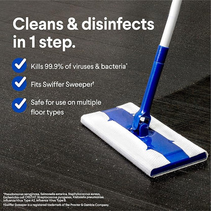 Clorox Scentiva Disinfecting Wet Mopping Cloths, Coconut and Waterlily