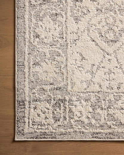 Loloi Magnolia Home by Joanna Gaines Gigi Collection GIG-02 Ivory/Stone 5'-3" x 7'-6" Area Rug