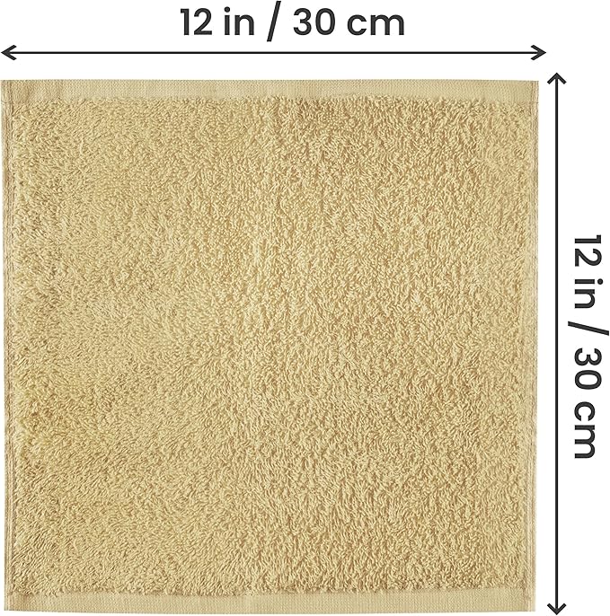 Utopia Towels 24 Pack Cotton Washcloths Set, 100% Ring Spun Cotton, Highly