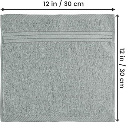 Utopia Towels Wash Cloths Set, 12 by 12 Inches, 100% Cotton Ring Spun, Highly