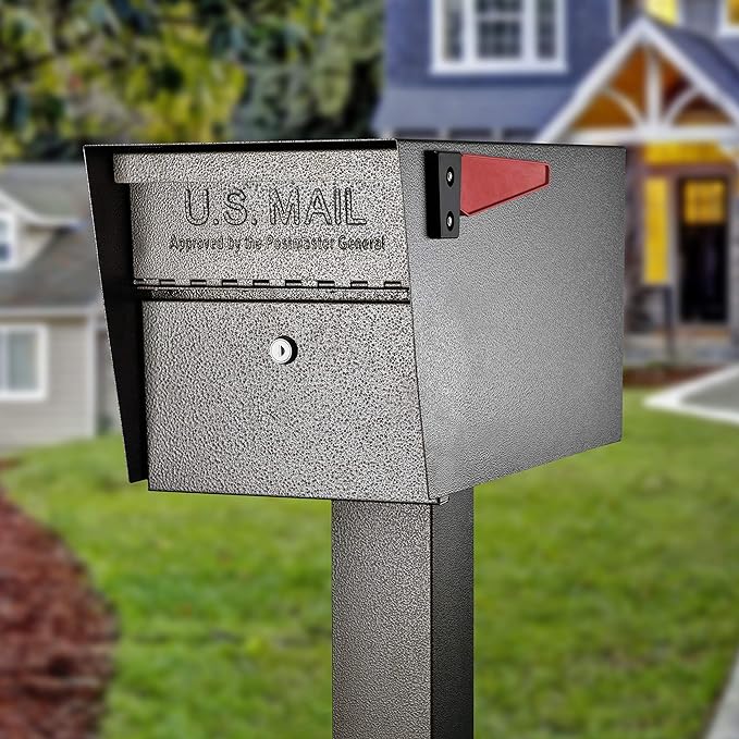 Mail Boss 7508 Curbside Mail Manager Security, Bronze Locking Mailbox