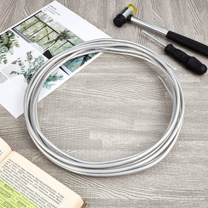 Pelopy Aluminum Wire 1/4 Inch Diameter Metal Wire 60 ft Armature Bendable Armature for Sculpting Dolls Floral Jewelry Making Weaving DIY Crafts, Silver