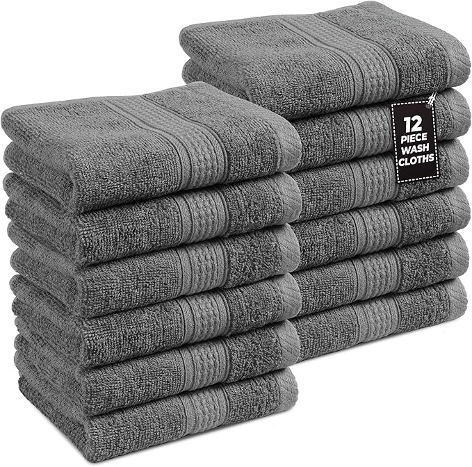 LANE LINEN Washcloths Set