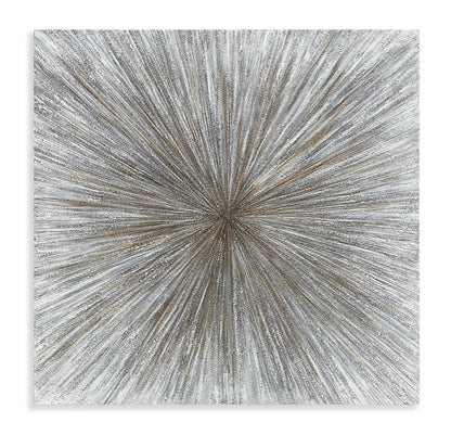 Yihui Arts Abstract Sunshine Wall Art - Hand-Painted Square Painting for Office, Hallway, Fireplace Decor with Stunning Artwork and Pictures