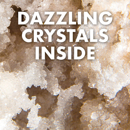Blue Marble Break Open A Gigantic Geode – Break Your Own Large Geode with Crystals, Earth Science Kit for Kids to Learn Geology, Gifts for Rock Collectors, Cool Rocks for Boys and Girls