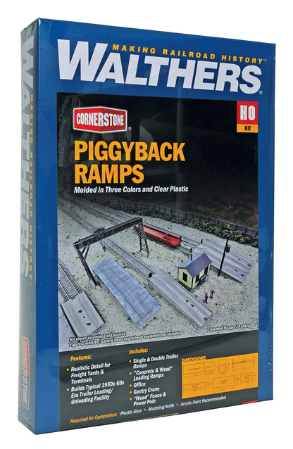 Walthers Cornerstone Piggyback Ramps 933-4048 HO Scale Model Railroad - Structure Kit