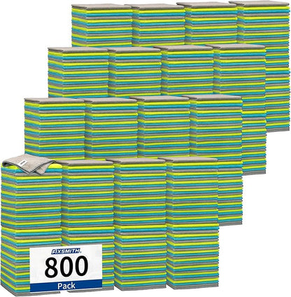 FIXSMITH Shop Towels-800 Pack, 12 x 16 in Microfiber Cleaning Cloth, Highly