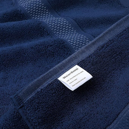 Fluffy Cotton Bath Towels Set650GSM, 2-Piece Set, Thickened and Enlarged