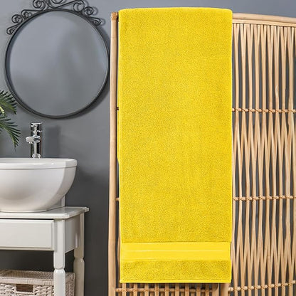 Elegant Comfort Three Line Popcorn Extra Large Luxury Bath Towel