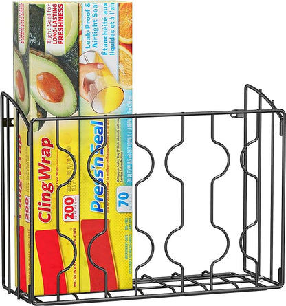 Simple Houseware Wall Door Mount Kitchen Wrap Organizer Rack